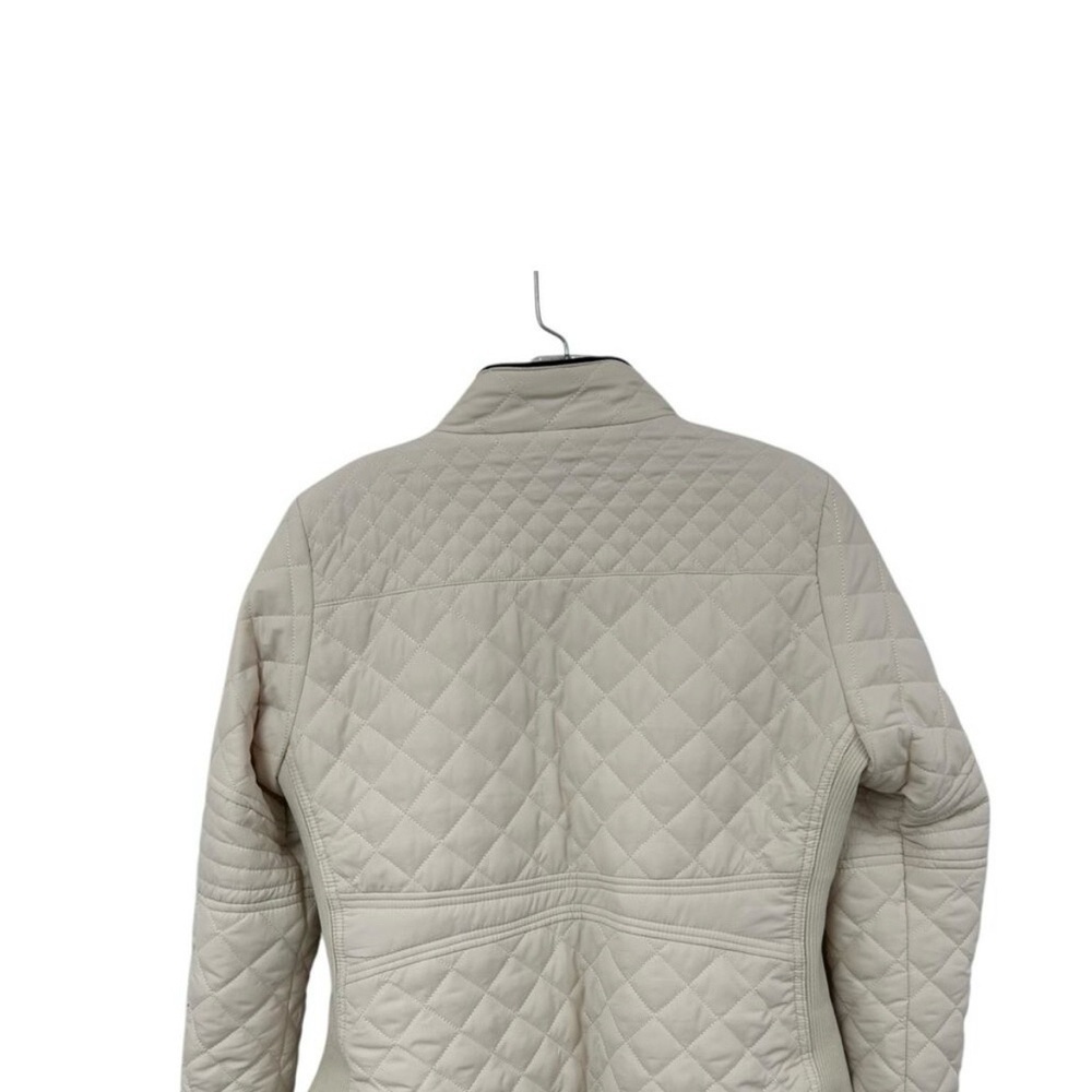Love Tree Women's Ivory Quilted Puffer Jacket Size Large - Picture 3 of 7